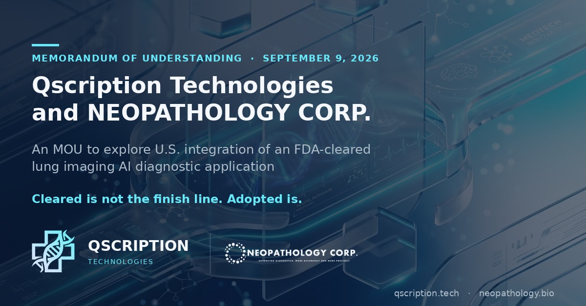 Closing the Distance Between Cleared and Used: Our MOU with NeoPathology